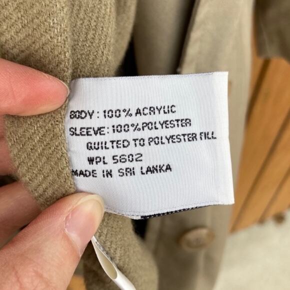 Vintage 90s Dry Dock Neutral Tan Oversized Size 10 Longline Raincoat/Trench Coat - Picture 13 of 15